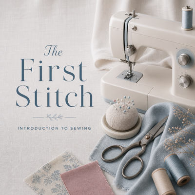 The First Stitch: A Beginner Sewing Session